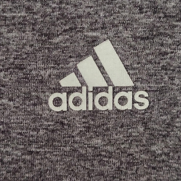 🛍Adidas‎ Womens Medium Grey Climalite Short Sleeve Performance Top Lightweight - Picture 6 of 7